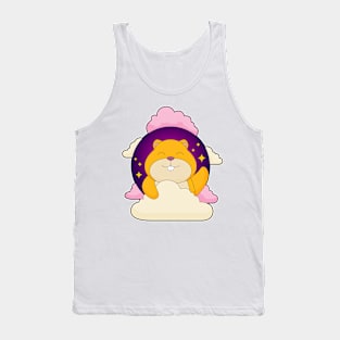 Hamster Night Stars Clouds Tank Top